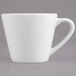 A Libbey Royal Rideau white porcelain tea cup with a handle.