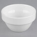 A white Libbey round porcelain ramekin.