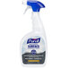 Purell 3342-06 1 Qt. / 32 oz. Fresh Citrus Professional Surface Disinfectant with (2) triggers - 6/Case Main Thumbnail 2