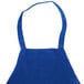 A Chef Revival royal blue apron with a strap.