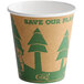 EcoChoice 10 oz. Kraft Compostable Individually Wrapped Paper Hot Cup - 480/Case Main Thumbnail 3