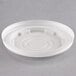 A white EcoChoice compostable plastic lid with a circular vent.