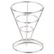 Clipper Mill by GET 4-981644 5" Round Stainless Steel Wire Cone Basket Main Thumbnail 3