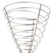 Clipper Mill by GET 4-88068 4" Round Stainless Steel Spiral Wire Cone Basket Main Thumbnail 5