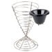 Clipper Mill by GET 4-88068 4" Round Stainless Steel Spiral Wire Cone Basket Main Thumbnail 6