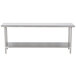 Advance Tabco Premium Series SS-247 24" x 84" 14 Gauge Stainless Steel Commercial Work Table with Undershelf Main Thumbnail 2