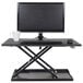 Luxor CVTR32-BK 31 1/2" x 22 1/4" Black Adjustable Stand Up Desktop Desk Main Thumbnail 7