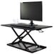 Luxor CVTR32-BK 31 1/2" x 22 1/4" Black Adjustable Stand Up Desktop Desk Main Thumbnail 8