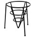 Clipper Mill by GET 4-33888 5" Black Wrought Iron Stackable Cone Basket with Teflon® Coating Main Thumbnail 4