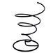 Clipper Mill by GET 4-31800-M 5" Black Wrought Iron Spiral Cone Basket Main Thumbnail 2