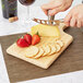 3 Piece Semi-Hard Cheese Knife and Board Set with Button Clincher Main Thumbnail 3