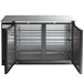 Avantco UBB-2-HC 59" Black Counter Height Solid Door Back Bar Refrigerator with LED Lighting Main Thumbnail 5