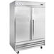 Avantco SS-2R-HC 54" Stainless Steel Solid Door Reach-In Refrigerator Main Thumbnail 1