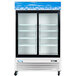 Avantco GDS-47-HC 53 1/8" White Sliding Glass Door Merchandiser Refrigerator with LED Lighting Main Thumbnail 4