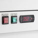 The digital control panel for an Avantco GDS-47-HC merchandising refrigerator.