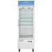 Avantco GDC-12F-HC 27 1/8" White Swing Glass Door Merchandiser Freezer with LED Lighting Main Thumbnail 4