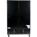 Avantco GDS-47-HC 53" Black Sliding Glass Door Merchandiser Refrigerator with LED Lighting Main Thumbnail 4