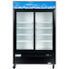 Avantco GDS-47-HC 53" Black Sliding Glass Door Merchandiser Refrigerator with LED Lighting Main Thumbnail 3