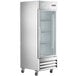Avantco SS-1R-G-HC 29" Stainless Steel Glass Door Reach-In Refrigerator Main Thumbnail 3