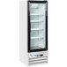 Avantco GDC-10-HC 21 5/8" White Swing Glass Door Merchandiser Refrigerator with LED Lighting Main Thumbnail 1