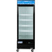 Avantco GDC-23-HC 28 3/8" Black Swing Glass Door Merchandiser Refrigerator with LED Lighting Main Thumbnail 4