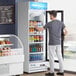 Avantco GDC-15-HC 25 5/8" White Swing Glass Door Merchandiser Refrigerator with LED Lighting Main Thumbnail 1