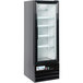 Avantco GDC-10-HC 21 5/8" Black Swing Glass Door Merchandiser Refrigerator with LED Lighting