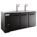 Avantco UDD-72-HC (2) Double Tap Kegerator Beer Dispenser - Black, (3) 1/2 Keg Capacity Main Thumbnail 3
