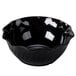 Cambro SRB13CW110 Camwear 13 oz. Black Polycarbonate Swirl Bowl - 24/Case Main Thumbnail 2