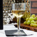 Fineline Flairware 2209 8 oz. Clear 1 Piece Plastic Wine Goblet   - 96/Case Main Thumbnail 1