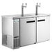 Avantco UDD-60-HC-S (2) Double Tap Kegerator Beer Dispenser - Stainless Steel, (2) 1/2 Keg Capacity Main Thumbnail 3