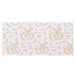7" x 3 1/4" 3-Ply Glassine 1 lb. White Candy Box Pad with Gold Floral Pattern   - 25/Pack Main Thumbnail 2