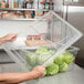 Cambro 1826SCCW135 Clear Camwear Sliding Lid for Food Storage Box 26" x 18" Main Thumbnail 1