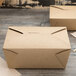 Choice 7 7/8" x 5 1/2" x 3 1/2" Kraft Microwavable Folded Paper #4 Take-Out Container - 160/Case Main Thumbnail 5