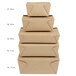 Choice 7 7/8" x 5 1/2" x 3 1/2" Kraft Microwavable Folded Paper #4 Take-Out Container - 160/Case Main Thumbnail 8
