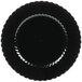 WNA Comet CW10144BK Classicware 10 1/4" Black Plastic Plate - 18/Pack Main Thumbnail 2