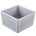 A Tablecraft granite square bowl with a lid.