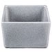 A square grey Tablecraft bowl with a white background.