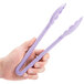 Mercer Culinary M35100PU Hell's Tools® 9 1/2" Purple High Temperature Plastic Tongs Main Thumbnail 8