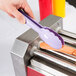 Mercer Culinary M35100PU Hell's Tools® 9 1/2" Purple High Temperature Plastic Tongs Main Thumbnail 11