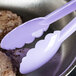 Mercer Culinary M35100PU Hell's Tools® 9 1/2" Purple High Temperature Plastic Tongs Main Thumbnail 12