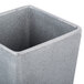 A Tablecraft granite square container with a lid.