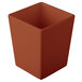 A brown square Tablecraft container.
