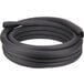 A black coiled rubber condenser line kit on a white background.