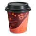 A white Choice paper coffee cup with a coffee design lid.