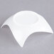 A white plastic tray with curved edges.