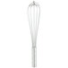 A Vollrath stainless steel French whisk with a handle on a white background.