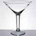 A clear Libbey Super Martini Glass with a stem.