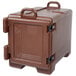Cambro UPC300131 Ultra Pan Carrier® Dark Brown Front Loading Insulated Food Pan Carrier - 4 Full-Size Pan Max Capacity Main Thumbnail 2