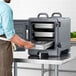Cambro UPC300615 Ultra Pan Carrier® Charcoal Gray Front Loading Insulated Food Pan Carrier - 4 Full-Size Pan Max Capacity Main Thumbnail 1